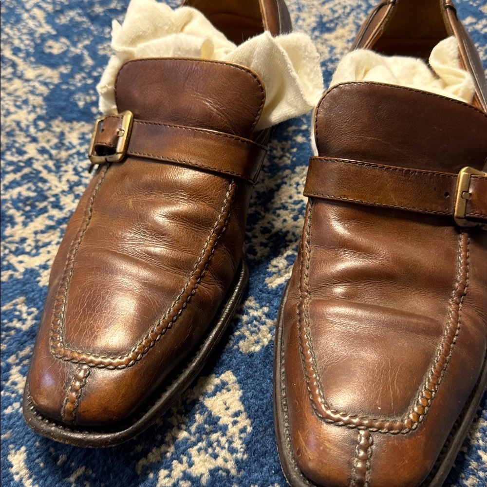 Salvatore Ferragamo Brown Leather Loafers